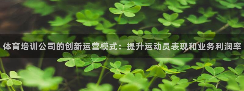 焦点娱乐是哪个公司的品牌：体育培训公司的创新运营模式