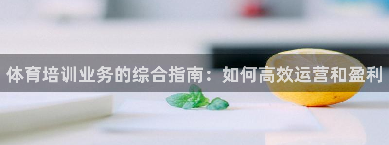 焦点娱乐总代理是谁：体育培训业务的综合指南：如何高效