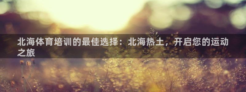 焦点娱乐官方网站下载手机版苹果：北海体育培训的最佳选择：北海