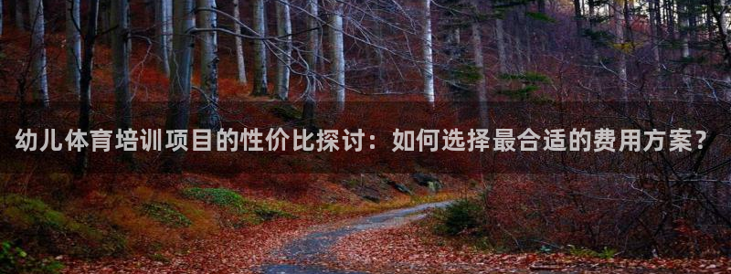 焦点娱乐平台注册账号安全吗：幼儿体育培训项目的性价比